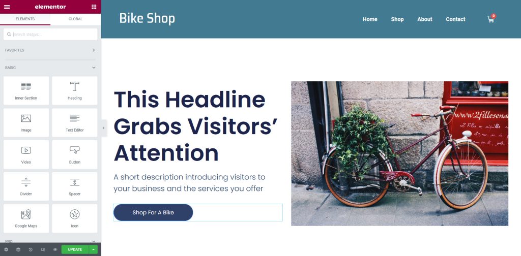 Elementor New Site Design